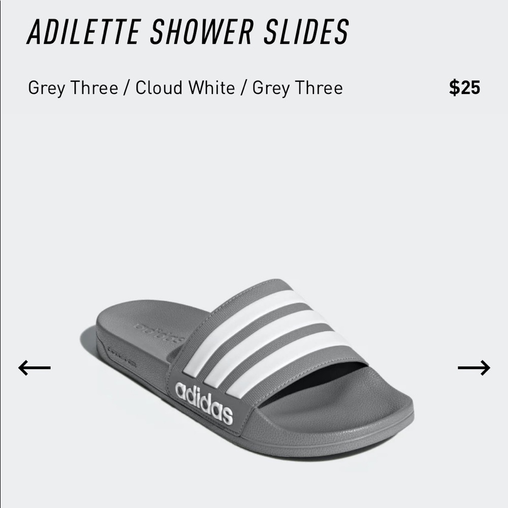 Adidas Men’s slides size 17 brand new!